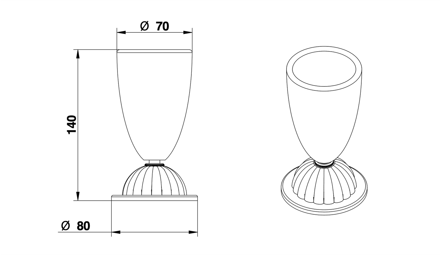 BICCHIERE DA APPOGGIO CLASSICO