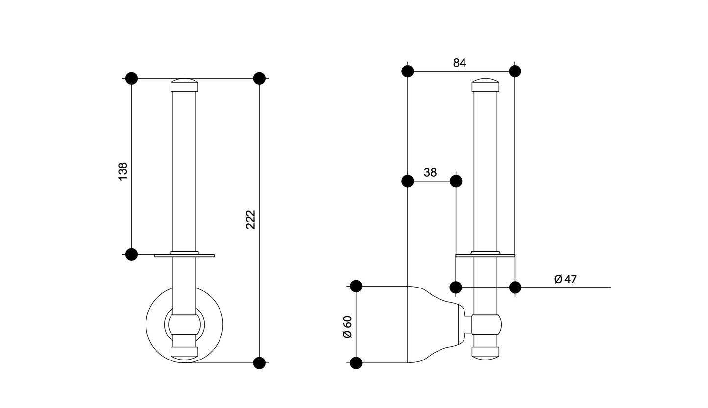 SPARE ROLL HOLDER 15011