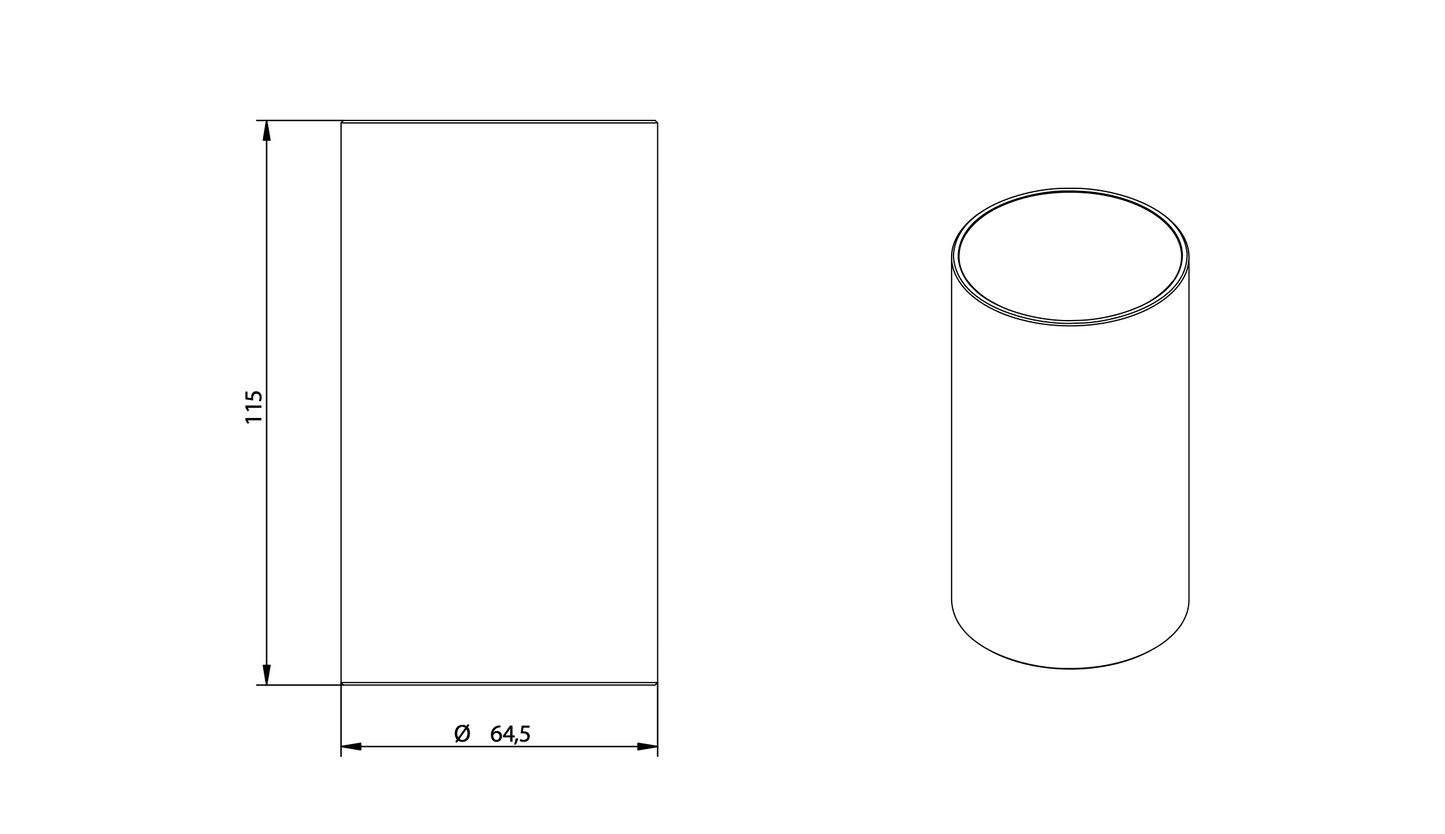 BICCHIERE PORTASPAZZOLINO IN ACCIAIO