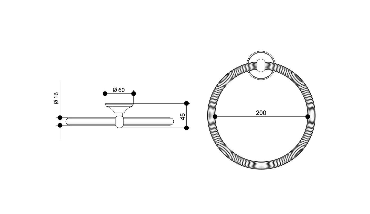 PORTA ASCIUGAMANO ANELLO CLASSICO